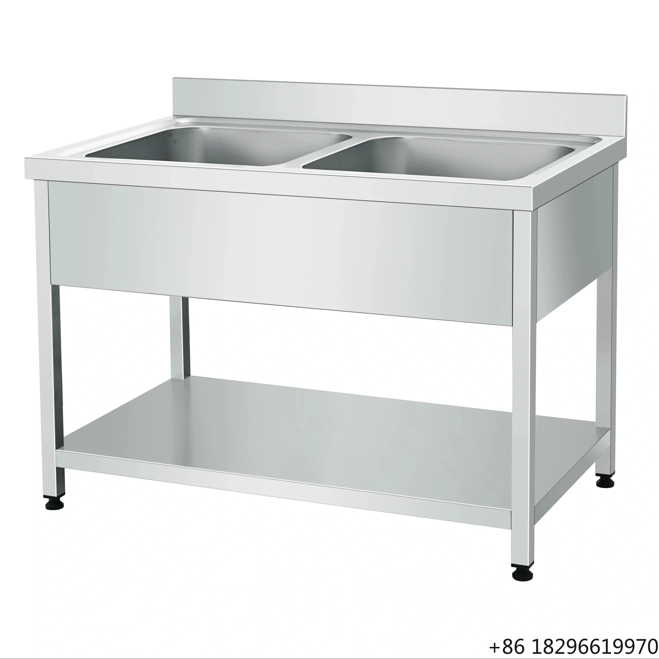 

Industrial 304 Stainless Steel Kitchen Sink Commercial Restaurant Equipment Wash Sink Manufacture for Hotels Restaurants Europe