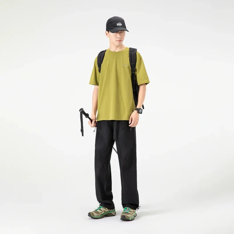 

Cargo Pants Men's Summer American Workwear Paratrooper Loose Straight Casual Long Trousers for Teenagers Trendy Hiking Men Pants