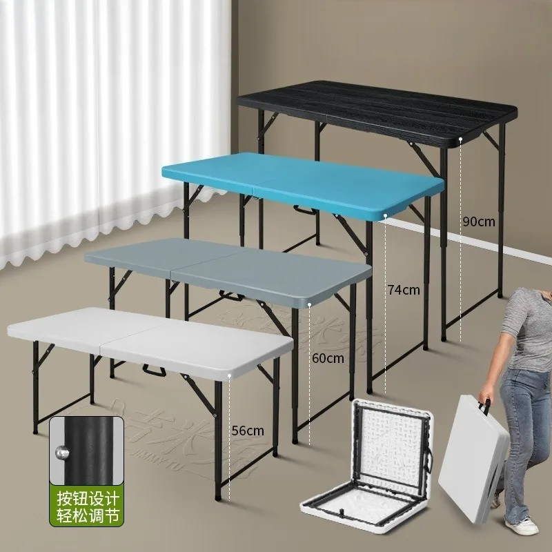 

Folding Table Portable Outdoor Camping Picnic Desk Home Study Dining Table for Stall Vendor