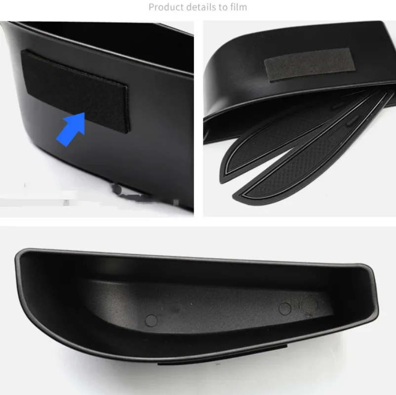 ل VW Volkswagen ID.4 GTX Crozz 2021 2022 باب السيارة الجانب وحدة التحكم مسند الذراع حاوية علب التخزين المركزية قفاز المنظم #5