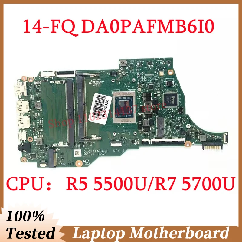 

For HP 14-FQ 14S-FQ High Quality DA0PAFMB6I0 Mainboard W/R5 5500U/R7 5700U CPU Laptop Motherboard 100% Fully Tested Working Well