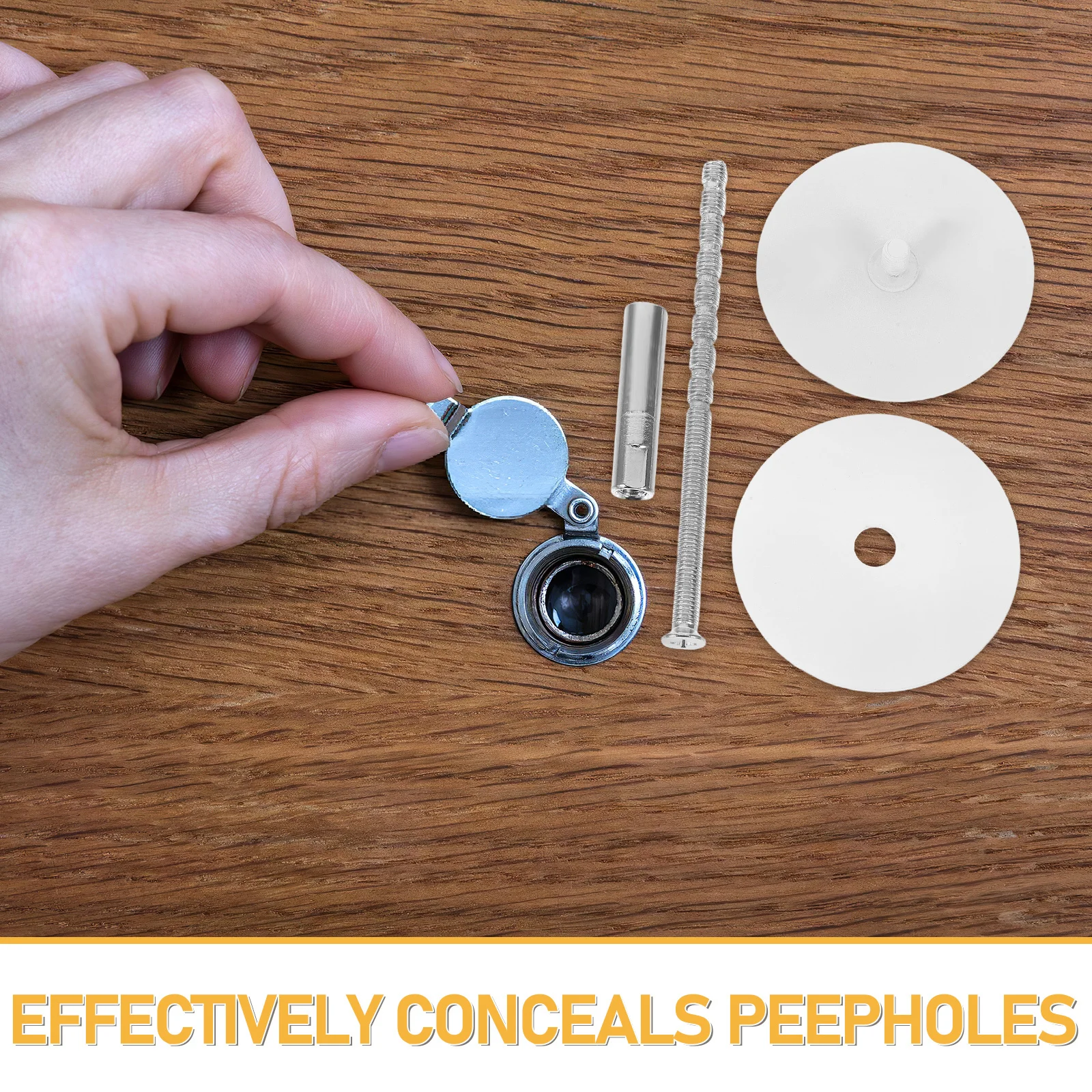 1 مجموعة 50 مللي متر باب من الفولاذ المقاوم للصدأ ثقب حشو لوحة ديدبولت قفل ثقب غطاء لأمن المنزل الخارجي غطاء ثقب المفتاح الداخلي #5