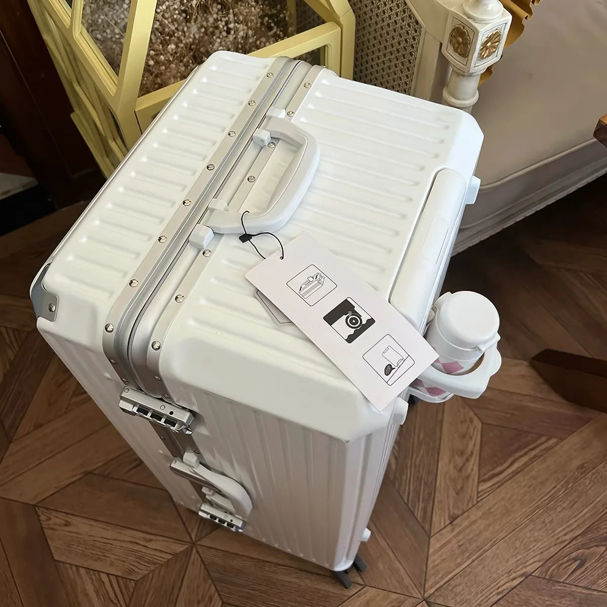 Large Size Suitcase with Five Wheels Brake Luggage Carrier 30 Inch PC Material Cabin Trip Suitcase TSA Lock 22/26/34 Inches