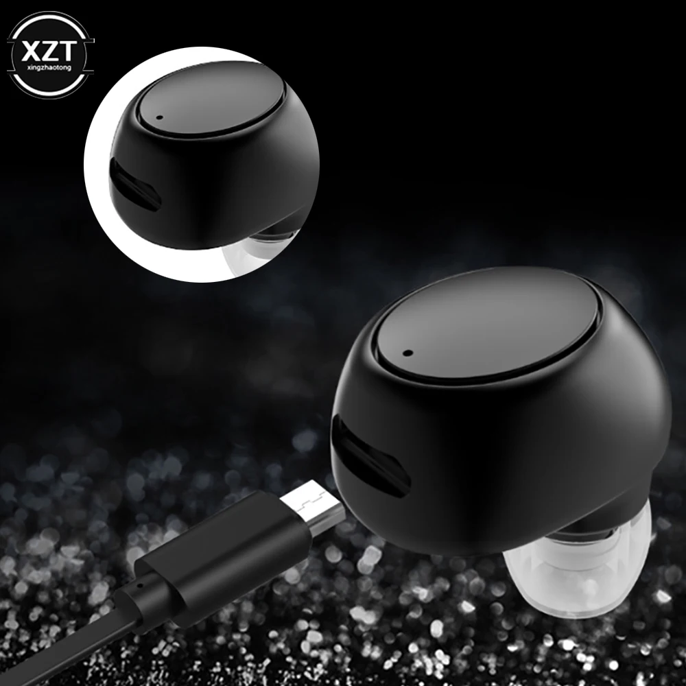 Single In Ear Bluetooth-Compati Oortjes Handsfree Draadloze Hoofdtelefoon Sport Gamer Headset Met Microfoon Oordopjes Tws Ipx5 Waterdicht