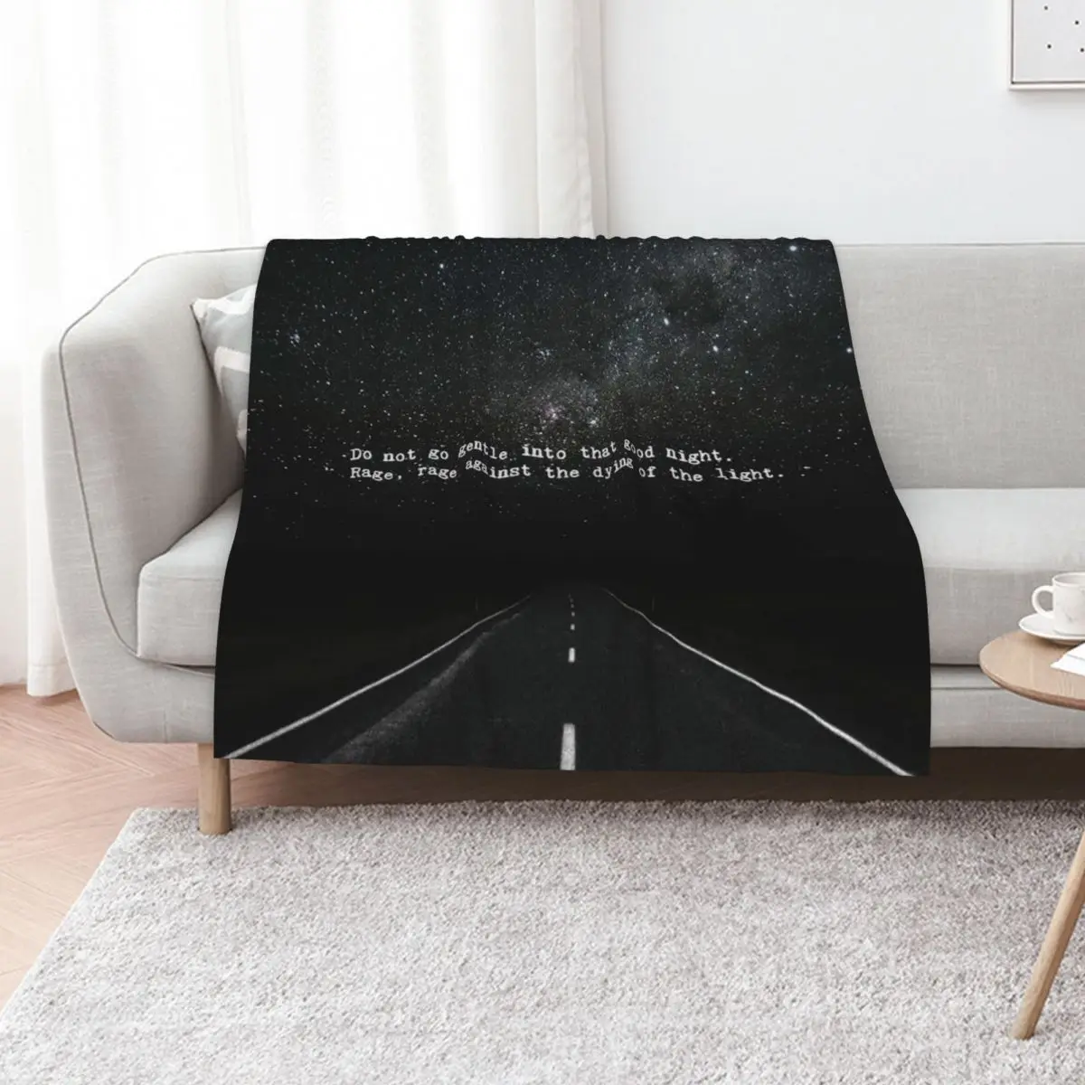 Do not go gentle Throw Blanket Warm funny gift Thin Heavy Custom Decorative Sofas Blankets