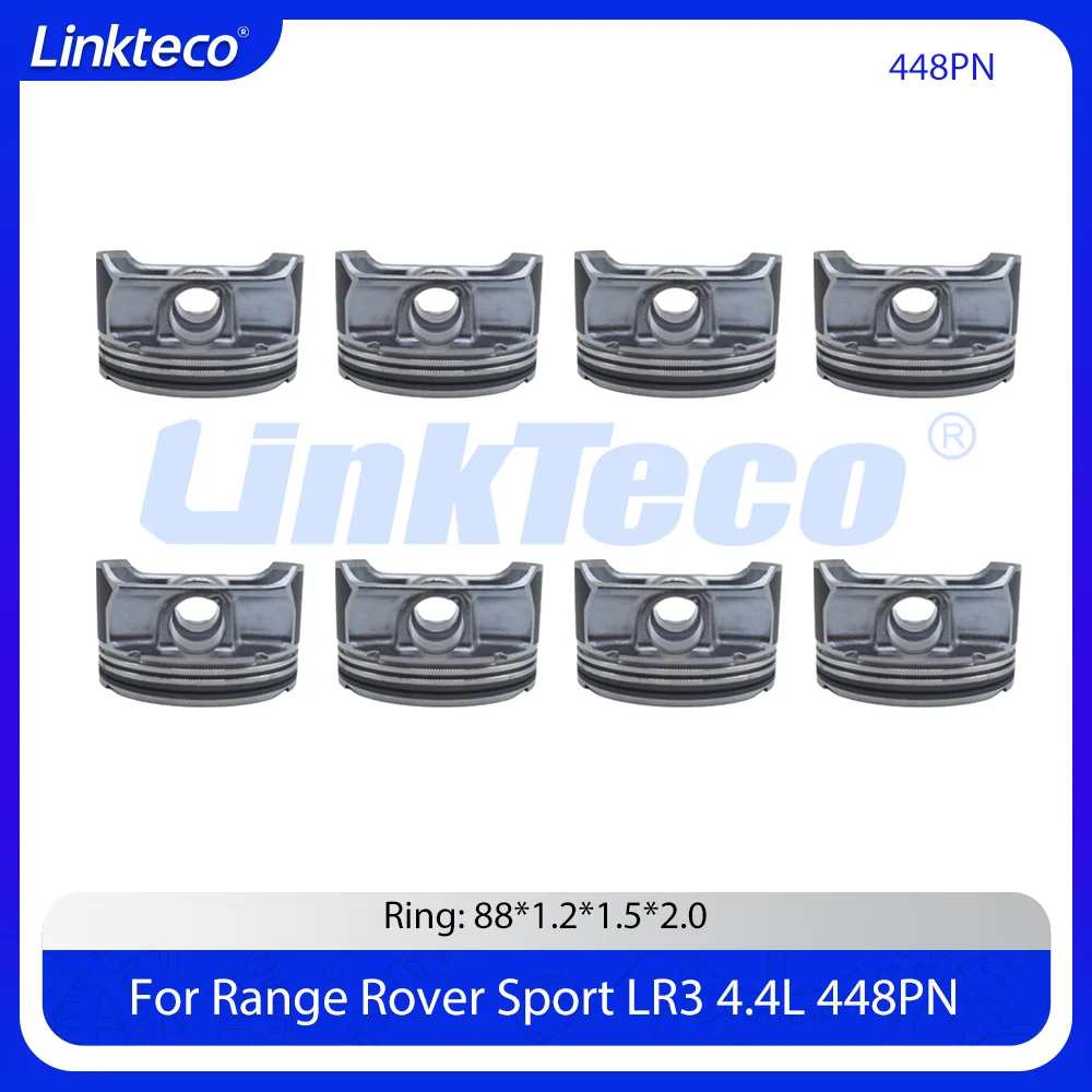 

8 шт. поршни с комплектом колец STD для 4,4 л 448PN 03-12 Land Rover Range Rover Sport LR3 GAS 448PN 4,4T V8