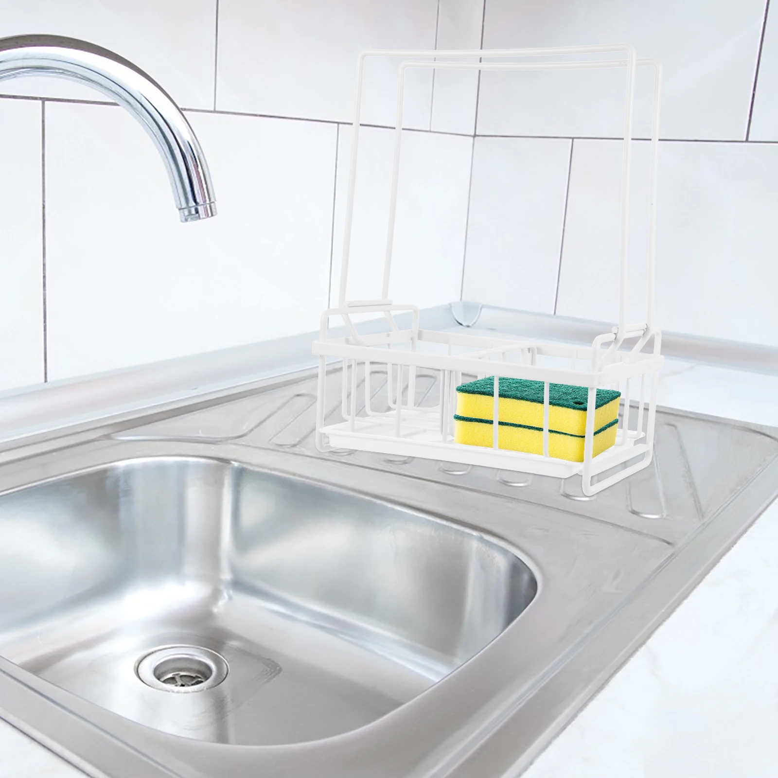 

Wall Mounted Kitchen Rack Copper Accessories Sink Sponge Holder ganizer Draining Sponge Storage Rack St Storage