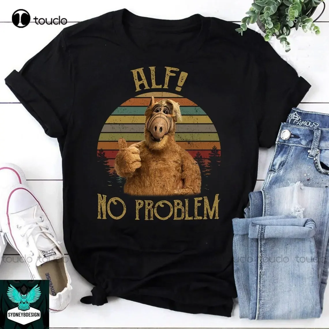 

Alf Alien No Problem Vintage T-Shirt Alf Shirt Alf Lovers 80S Movie Shirt
