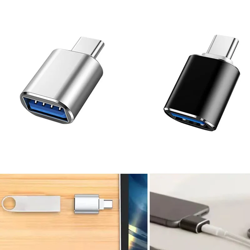 1/2/3/4pcs USB C Adapter, USB C to USB 3.0 Adapter Converter Type C Male to USB A Female OTG Plug Connector for Mac Book iPad