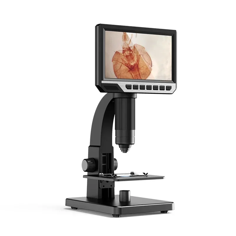 LCD Digital Microscope 12MP 2000X 7 inch IPS HD Student Medical Lab Optical Biological Electronic Microscope