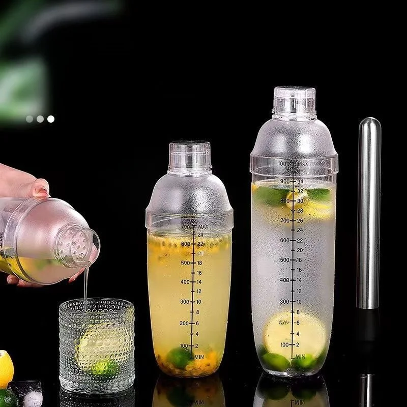 Copo Agitador com Balança, Mixer Portátil para Chá com Leite, Conjunto de Utensílios de Bar da Marca Positive Rich para Mistura e Medição de Bebidas