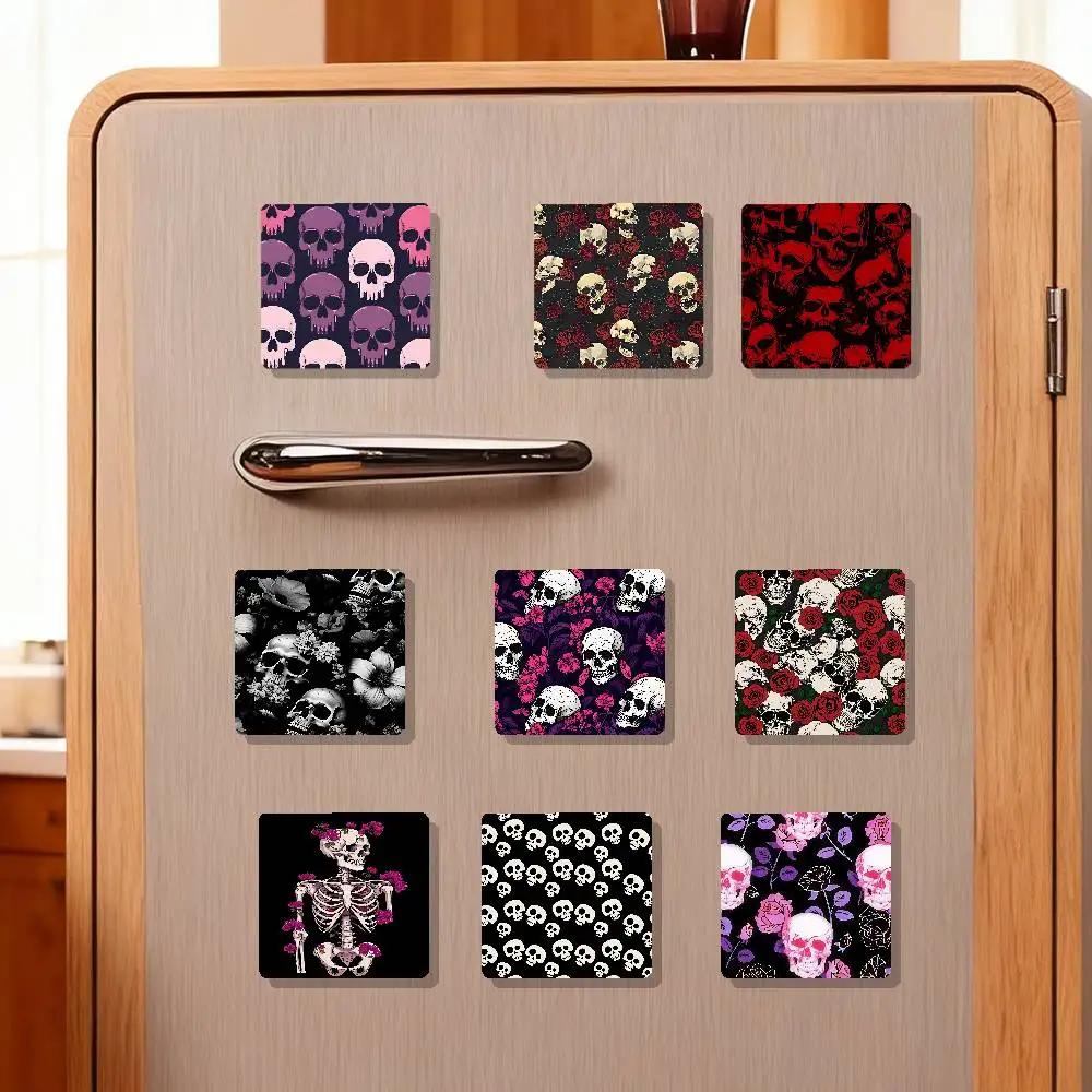 Gothic Fashion Skull Refrigerator Magnets For Dishwasher/ Refrigerator/ Freezer, Whimsical Kitchen Decor