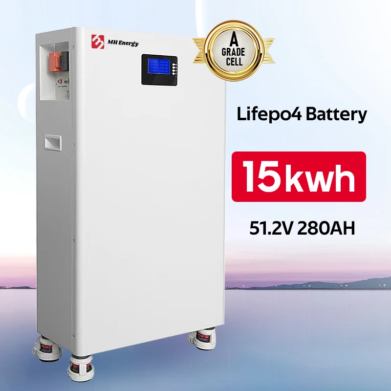 

Built-in Bms & Led Monitor Deep Cycle Solar Energy Storage Lithium Lifepo4 Battery 48v 51.2v 10kwh 15kwh For Home