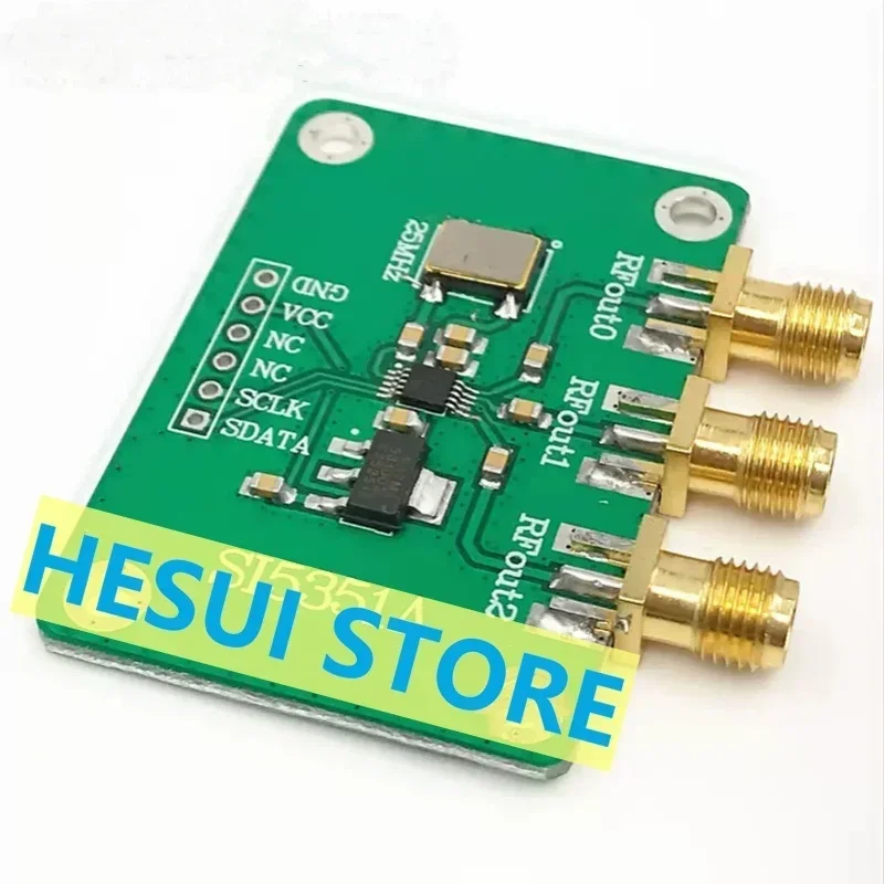 SI5351A module 50KHz- 200MHz RF clock signal source Module Adjustable clock signal generator Module Require external MCU control