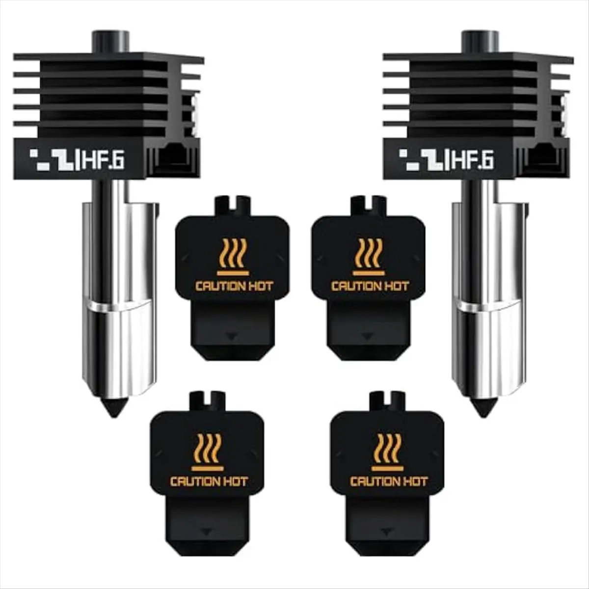 L70A H2D High Flow Hotend 0.6mm Kit 2pcs for Bambu Lab H2D with 2 Silicone Socks Print Head Kit, for Bamboo H2D Series