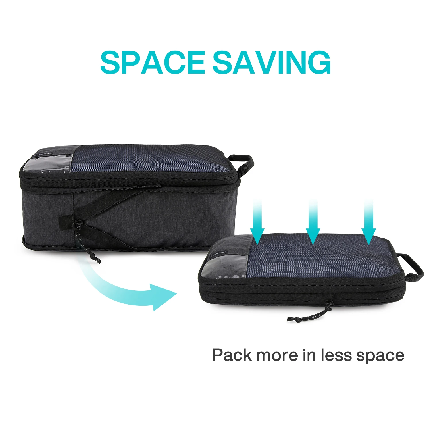 BAGSMART Compression Packing Cubes Men Travel Expandable Luggage Organizer  Carry on Luggage Packing Organizers for Women