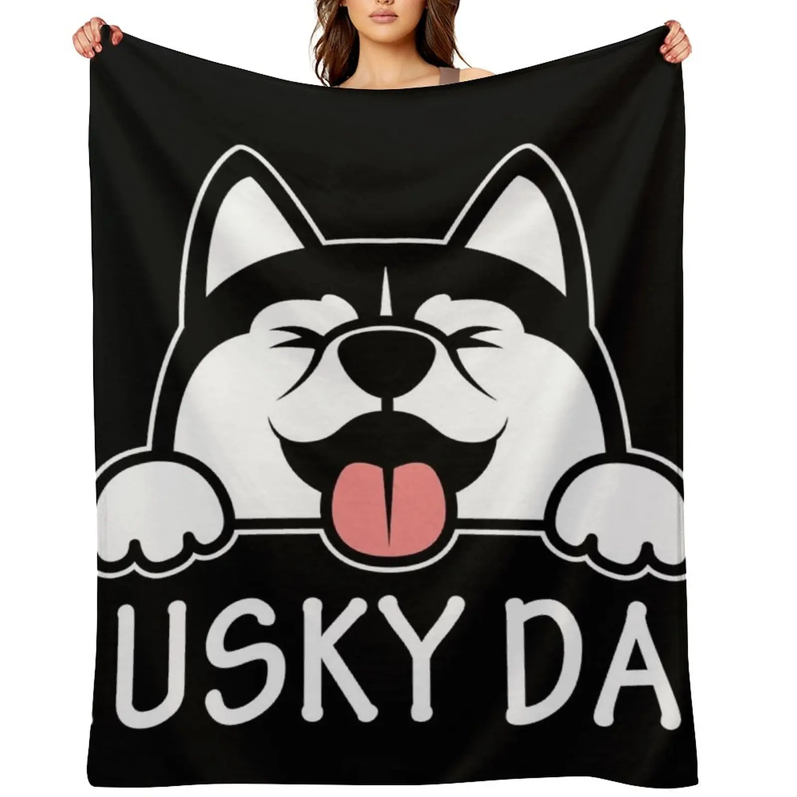 

Siberian Husky Dad Throw Blanket Blankets For Baby Bed blankets ands blankets and throws