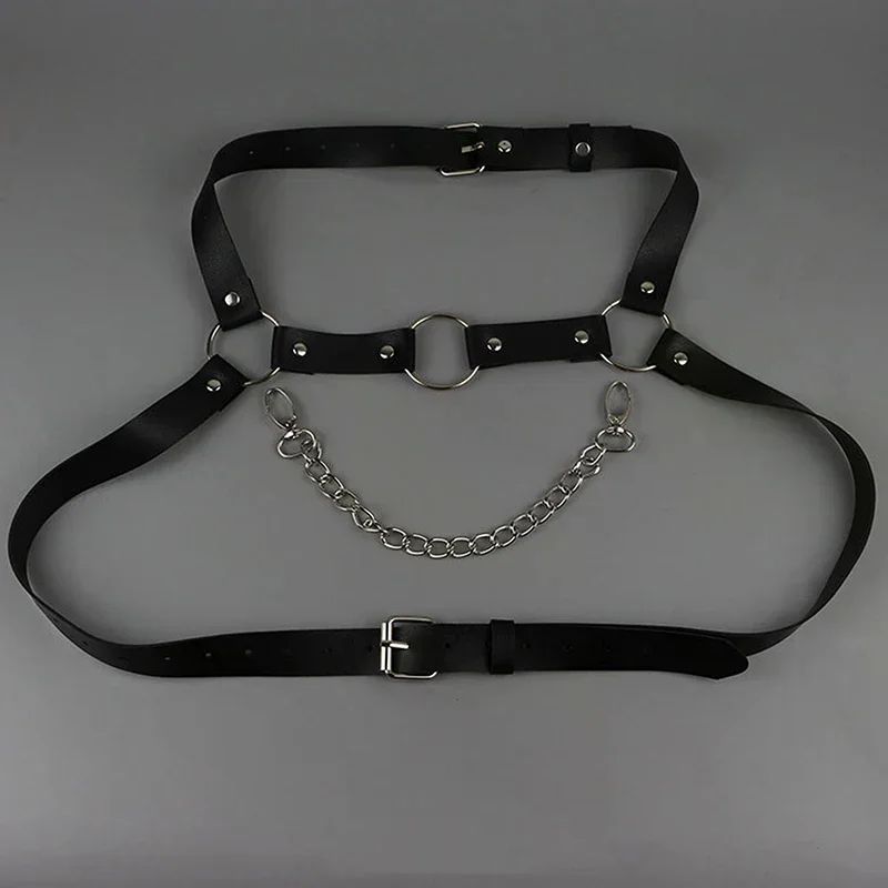 Men's Fun Sexual Chest Leather Harness Belts Hipster Men's Strap Chest Strap Men's Strap Leather Harness Clothing Accessories