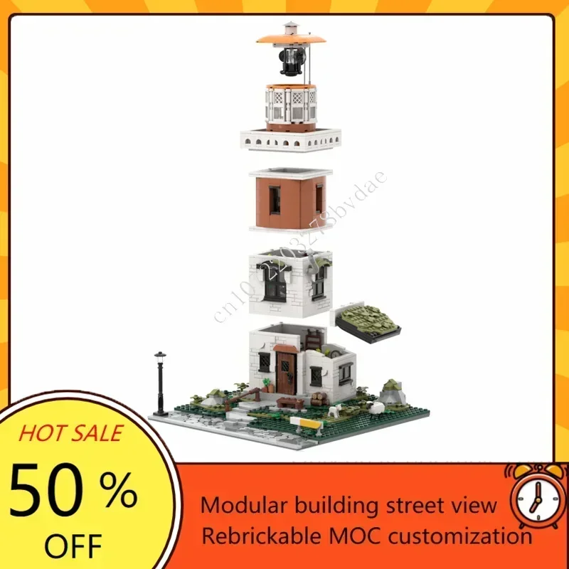 1805PCS Icelandic Lighthouse Modular MOC Creative street view Model Custom Puzzles Architecture DIY Education Assembly Toy Gift
