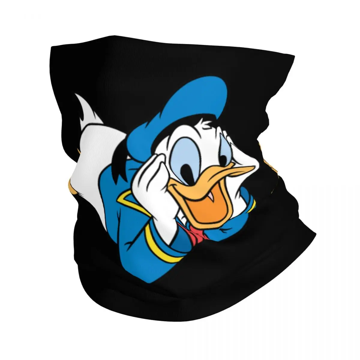 Custom Donald Duck Anime Manga Winter Headband Neck Warmer Men Women Ski Camping Tube Scarf Face Bandana Gaiter