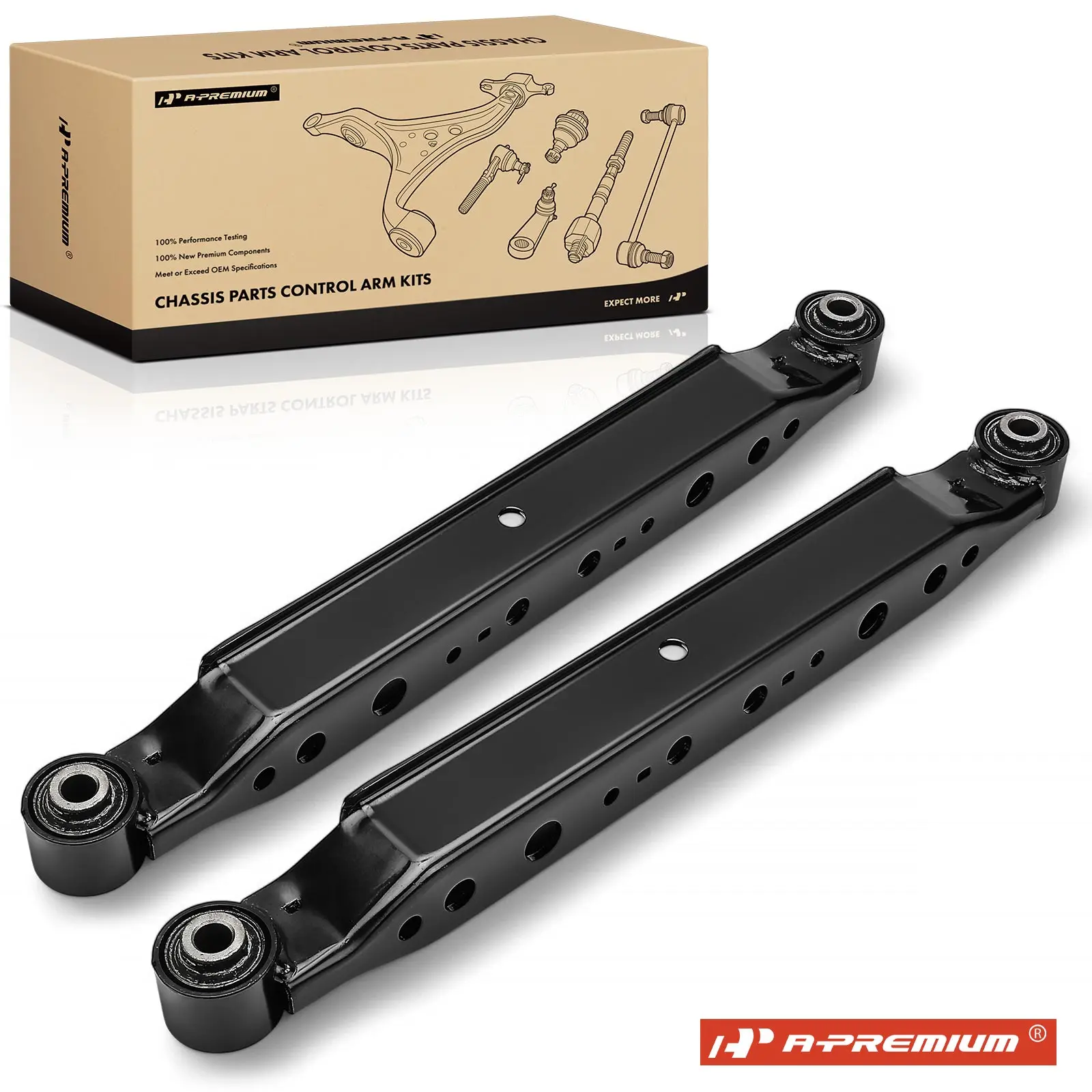 A-Premium 2x Rear Lower Side Control Arm for Nissan Rogue 2008-2019 Qashqai Rogue Sport 2017-2019 Rogue Select 2014-2015