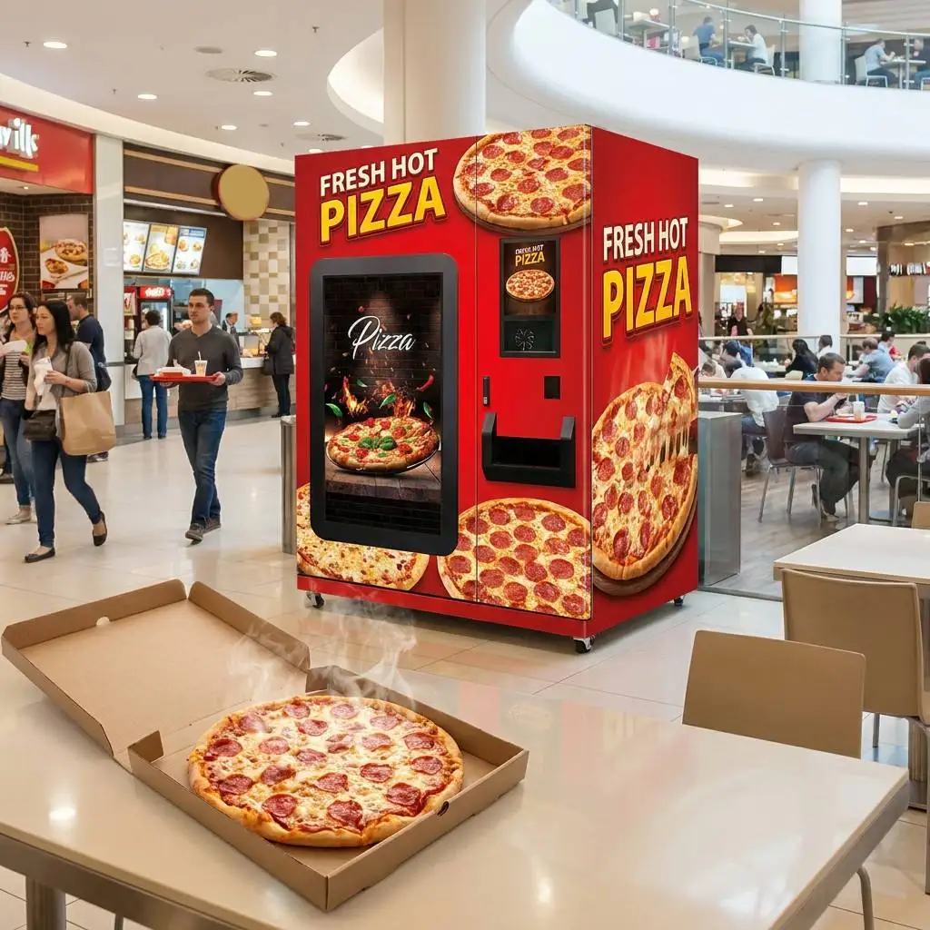 Pizza Vending Machine Smart Self‑Service Pizza Processing Vending Device Multiple Payment Modes For Convenience Retail