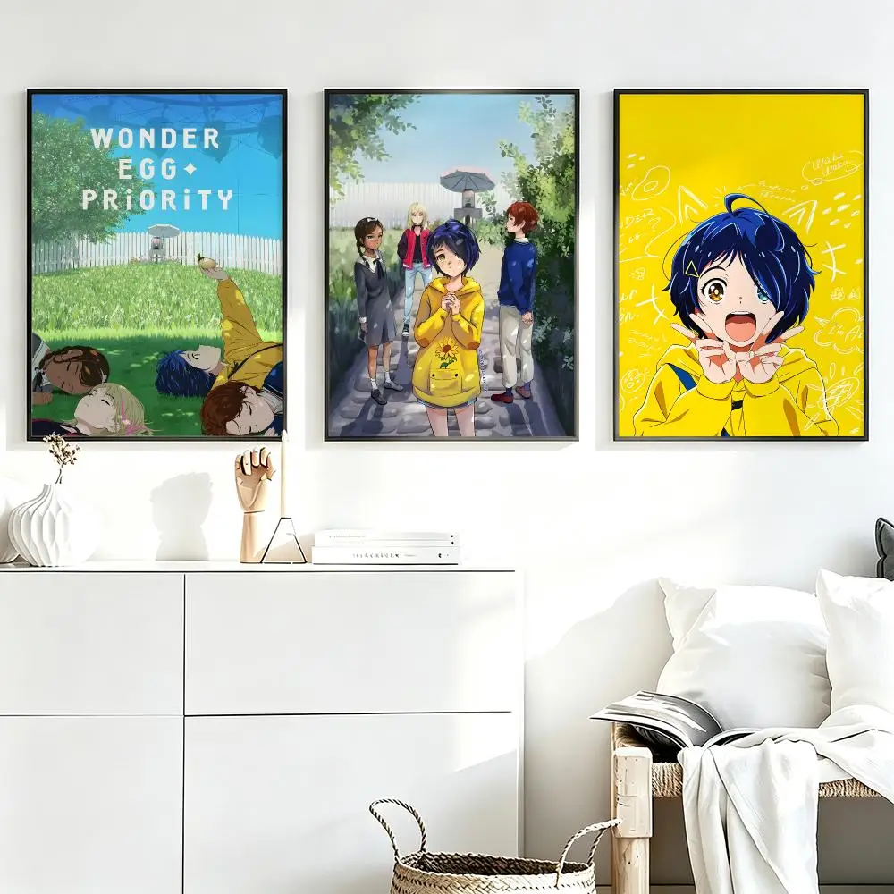 Aesthetic Wall Art Poster Trendy anime Wonder Egg Priority Poster for Bedroom Dorm Room Home Decor Large Wall Picture Print