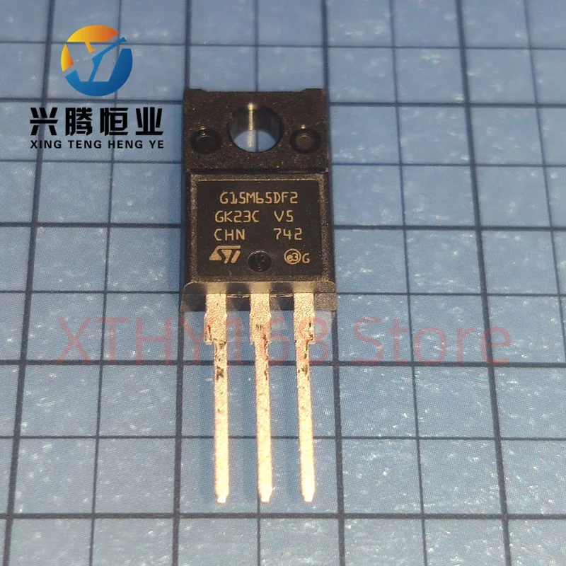 2PCS STGF15M65DF2 G15M65DF2 IGBT TRENCH FS 650V 30A TO220FP New&Original