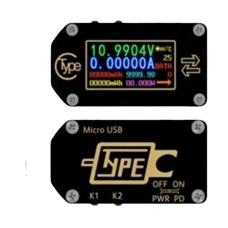 Testeur de mesure de capacité USB, ampèremètre de tension de type C, détection de protocole de charge rapide, TC66