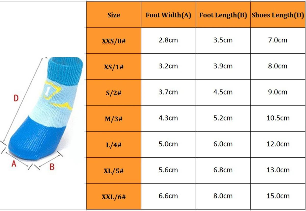 Small Dog Pet Socks Cartton Design 4pcs/Set Waterproof Puppy Shoes Casual Autumn/Winter Pet Socks for Dogs Puppies