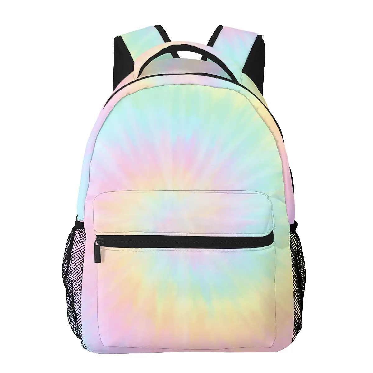 Tie Dye-mochilas de papel tapiz Pastel para niños y niñas, mochilas escolares de dibujos animados para computadora portátil, bolso de hombro de gran capacidad