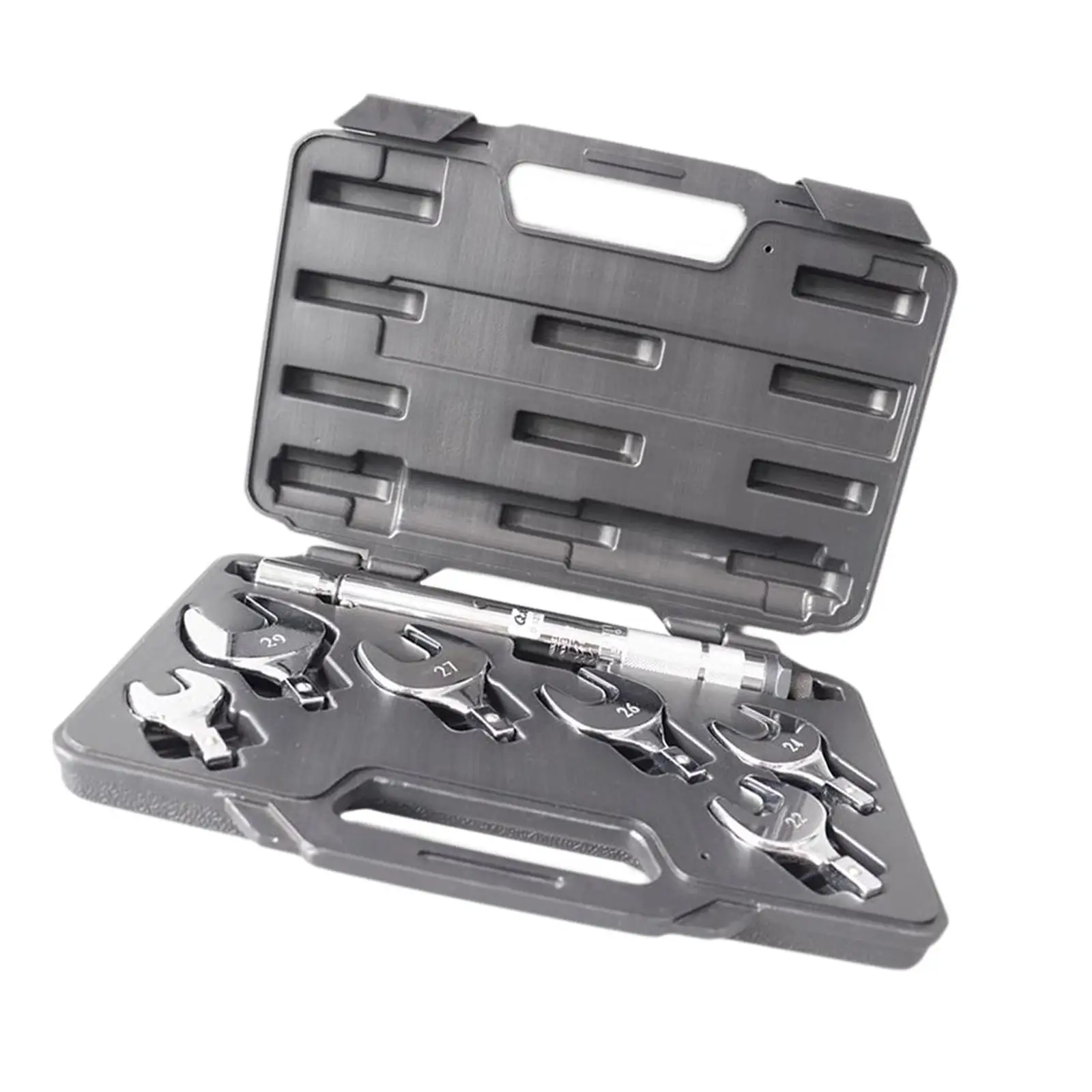 

Динамометрический ключ с открытым концом, метрический, с ящиком для хранения, сменный ручной инструмент для систем охлаждения и кондиционирования воздуха, 6-головочный