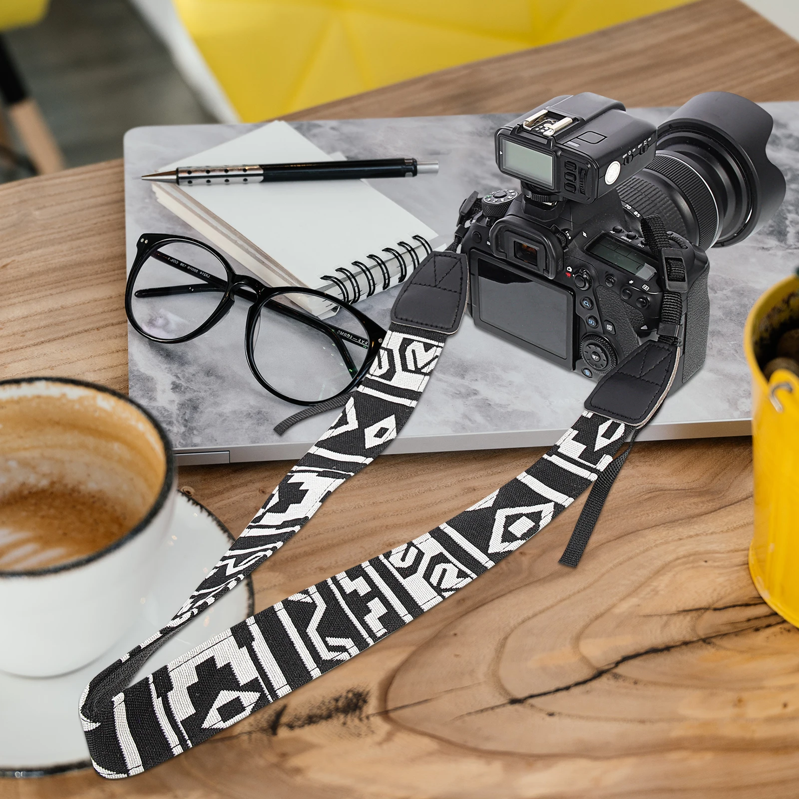 

2Pcs Camera Shoulder Strap Adjustable Length for Photographers Women Safety DSLR Crossbody Scarf Style Lightweight Softening