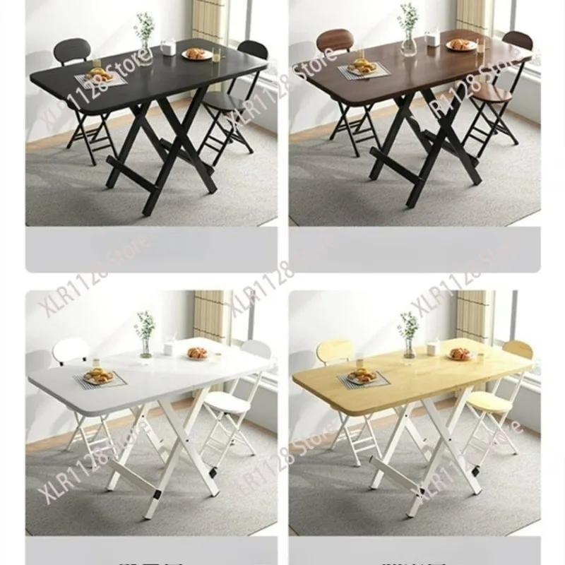Foldable Rectangular Dining Table Portable Table Chair Set for Outdoor Stall Home Wholesale