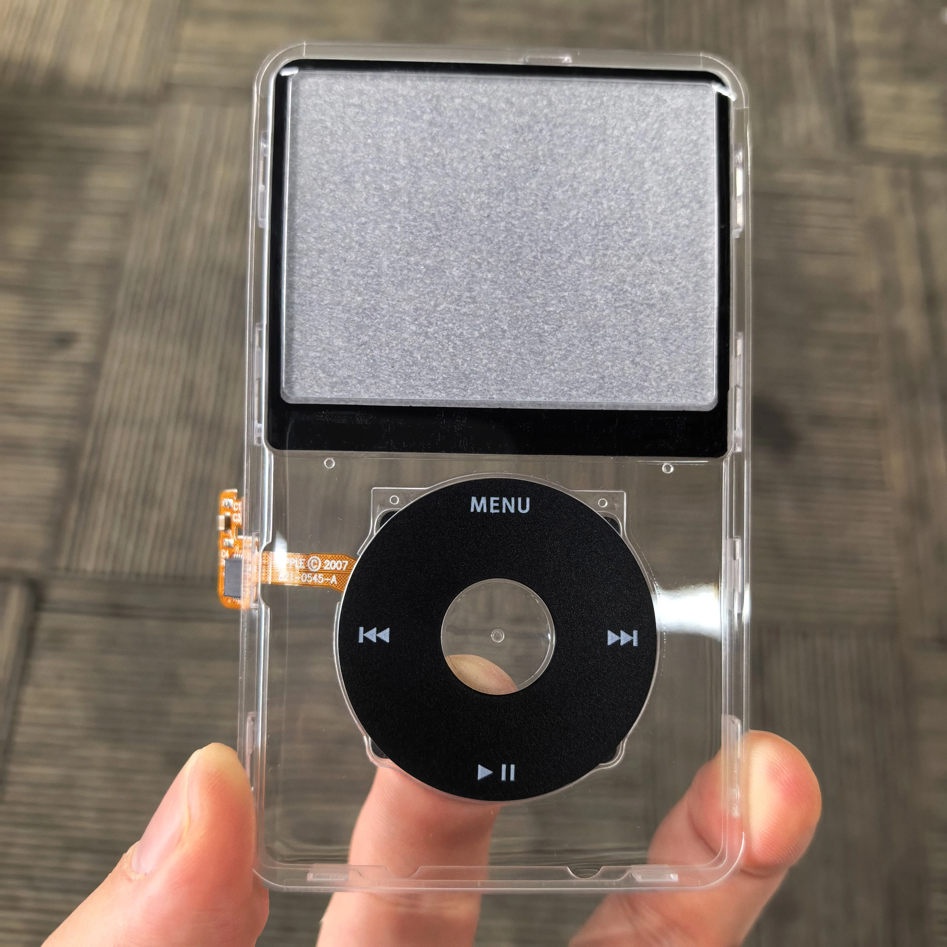 Clear Faceplate Transparent Front Housing Case with Clickwheel Flex Button Kit For iPod Classic 6th 7th Gen 80GB 120GB 160GB image 3