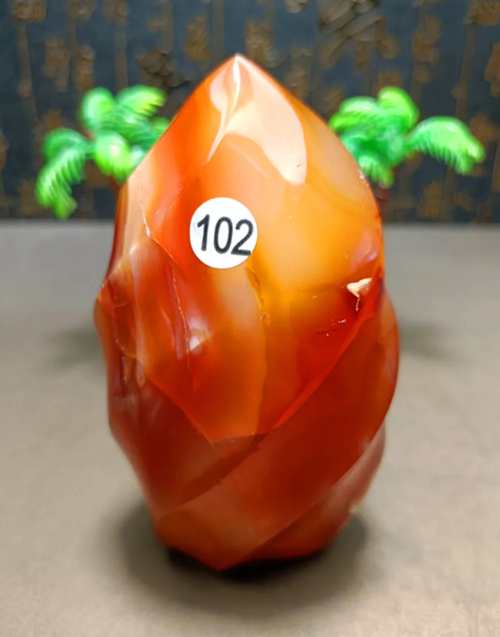 Natural red agate crystal flame natural carbund quartz decomposition crystal gem free form crystal healing spirit home decoratio