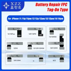 XZZ riparazione batteria FRC Tag-On Flex Cable per iPhone 11 12 13 14 Pro Max 14plus non c' è bisogno di programmatore come JC JCID Qianli Battery Flex