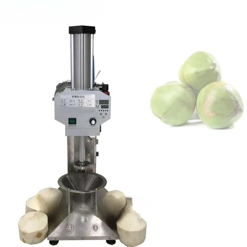 Automatic Electric Green Coconut Husk Remove Grater Peeler Dehusk Scraper Open Opener Cutter Cut Peel Machine