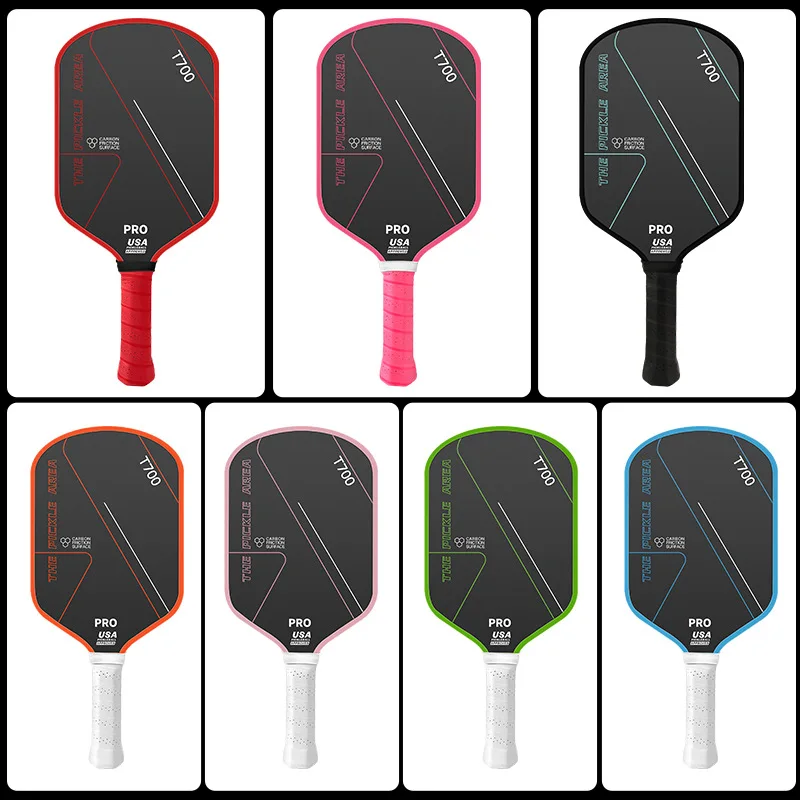 1pc/2pcs T700 Pickleball Paddle Carbon Fiber USAPA Approved Frosted Surface Pick Racquet For Outdoor Sports Competitions