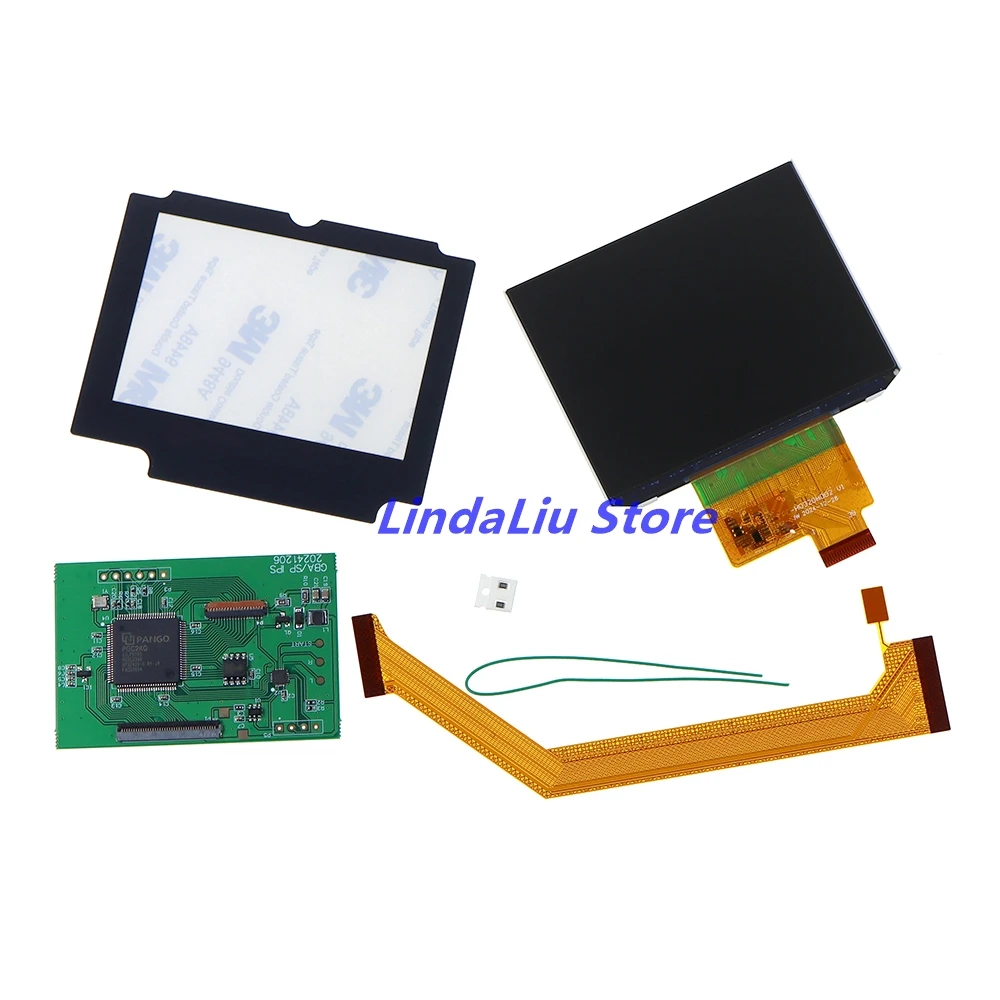 10sets V4.0 LCD Screen Laminated Highlight IPS Screen Kits for GBA SP Brightness 3.0Inch Display Screens For GBA SP