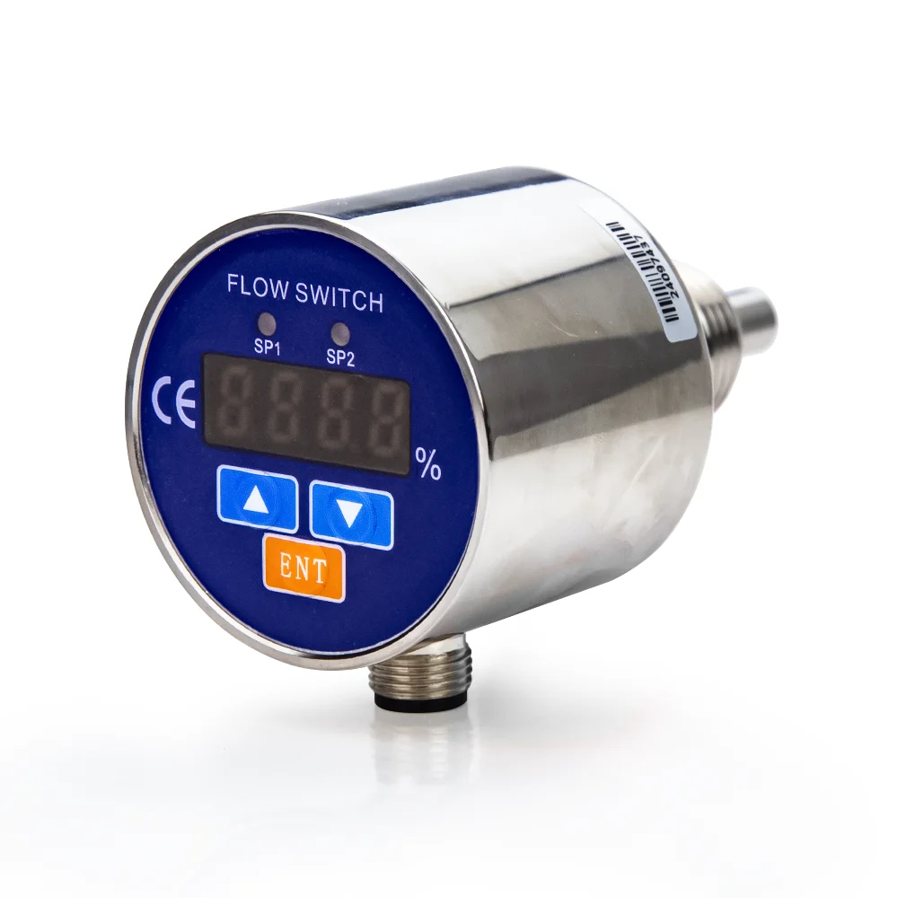 G1/2 Output 4-20mA Microcomputer Control for Water Air Oil Sanitary grade ANSI 316L thermal conductivity flow switch Sensor