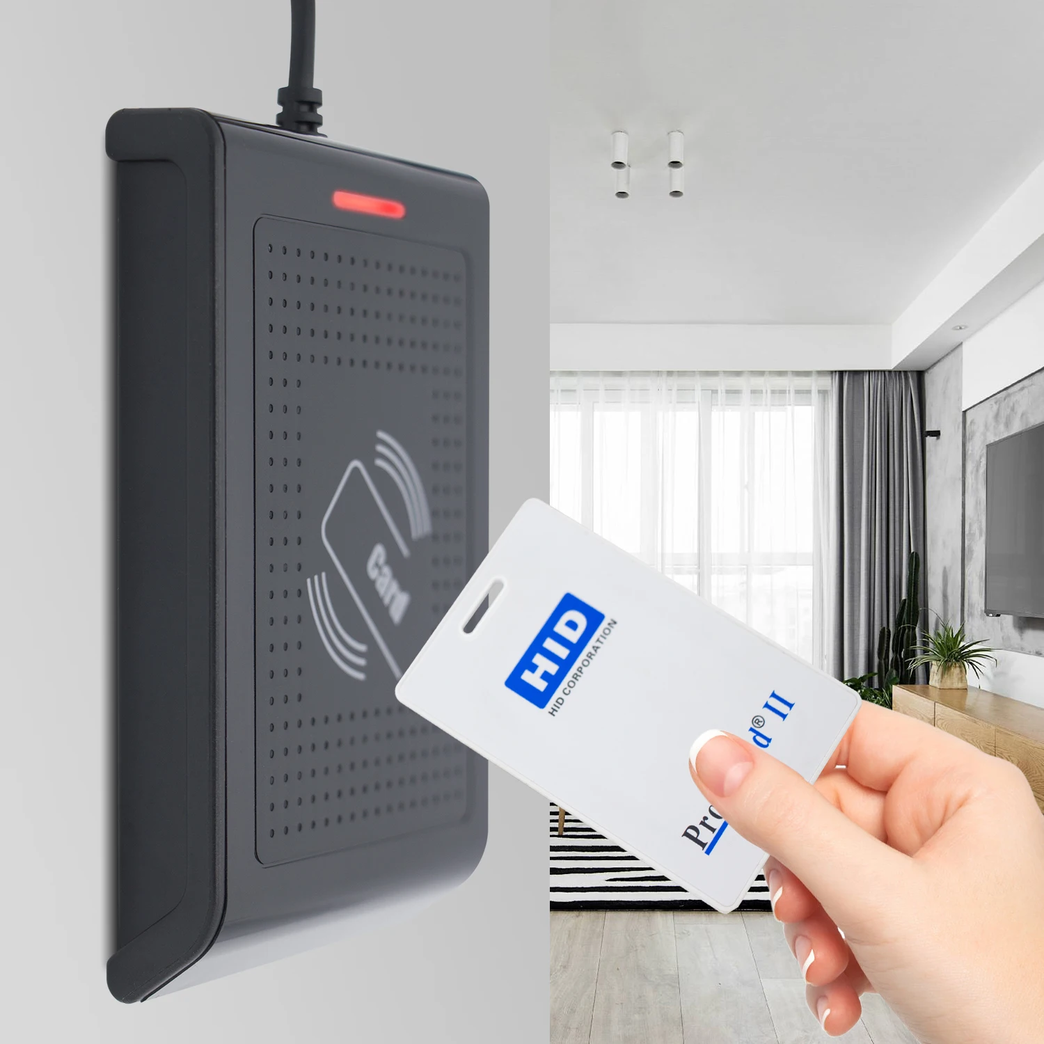 RFID Reader 13.56MHZ+125KHz Reader Reads 1326 Proximity Cards & EM4100 ID Card &Mifare Classic Card USB Reader Keyboard for Linu