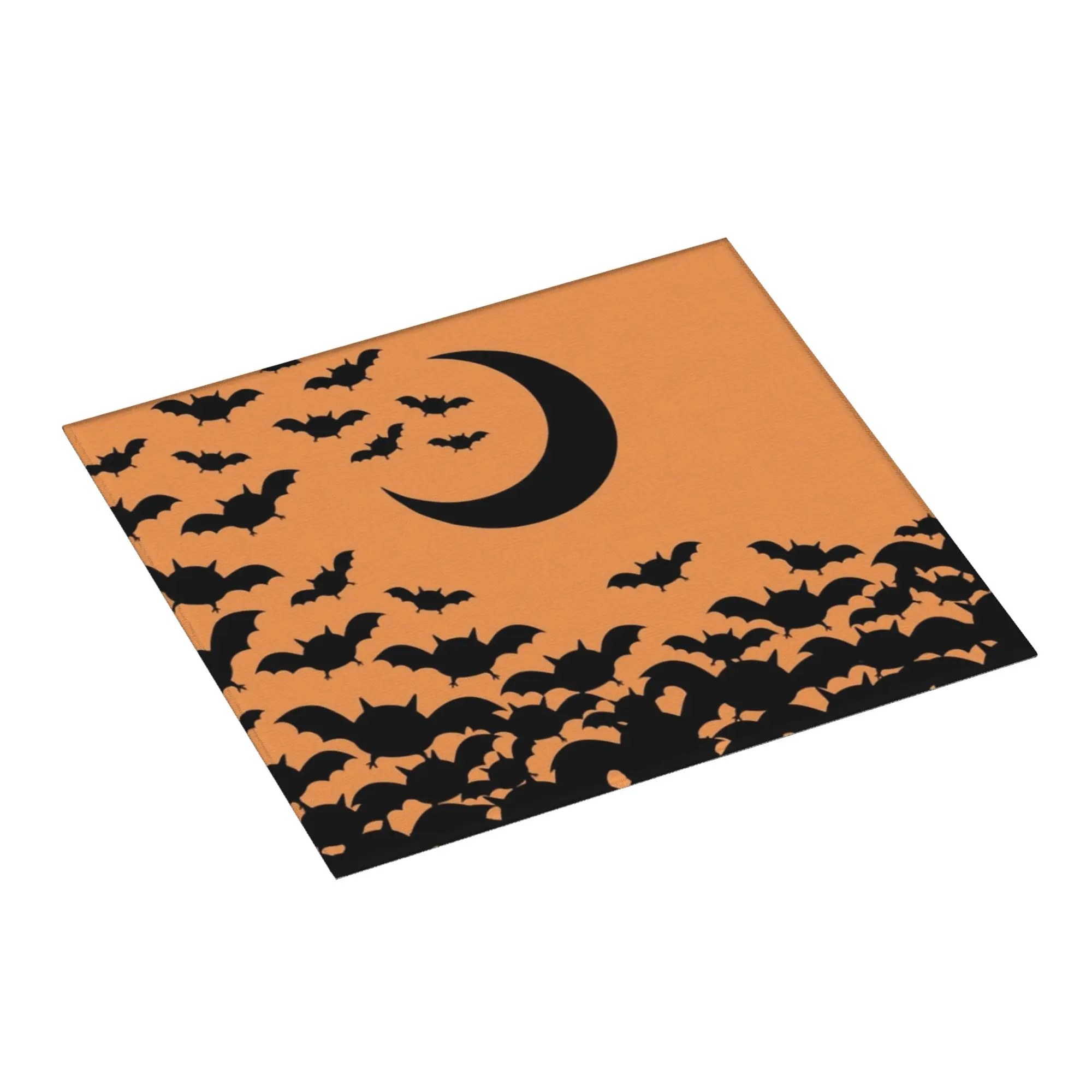 Drying Mat For Kitchen Spooky Cute Halloween Bats Goth Occult Witch Water Absorbent On Slip Kitchen Counter Protector Mat