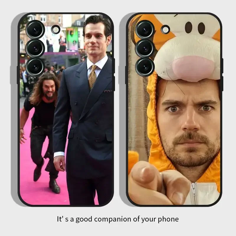 -H-HENRY-CAVILL- Actor Cool Phone Case For Samsung Galaxy S 23 22 21 20 10 e 9 8 7 6 5G plus edge ultra lite Black Soft Cover