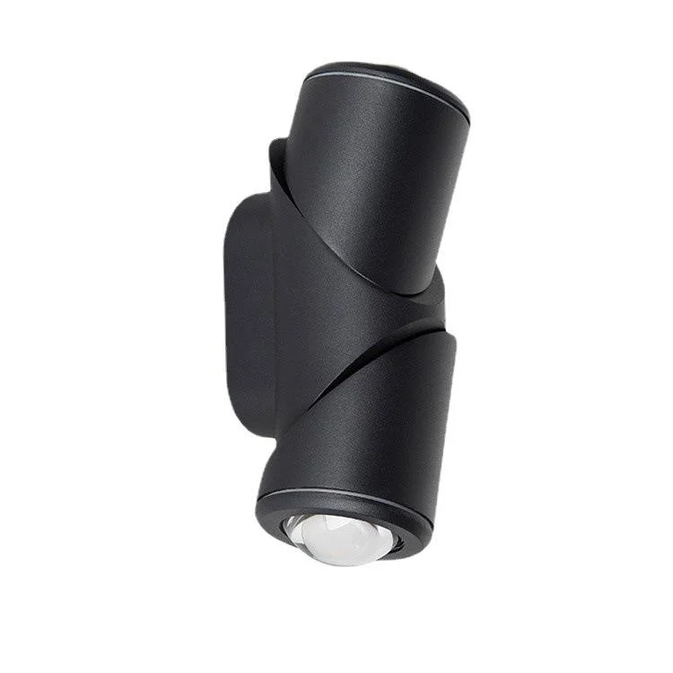 Outdoor Waterproof  LED Wall Light 220V Aluminum Base Rotatable Two-Head Lamp for Garden Use
