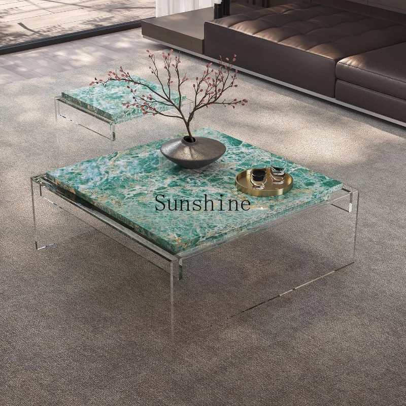 

Italian minimalist light luxury high-end creative suspended coffee table