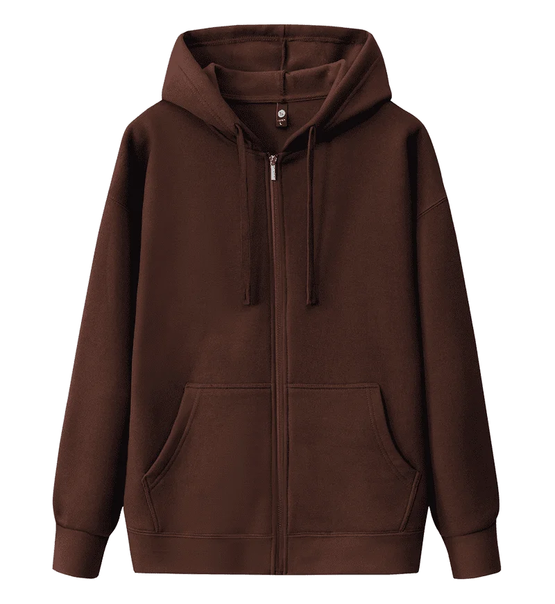 Sudaderas con capucha con cremallera para hombre, cárdigan con capucha, chaqueta clásica de Color sólido, abrigo, ropa para hombre, novedad de 2024 ﻿