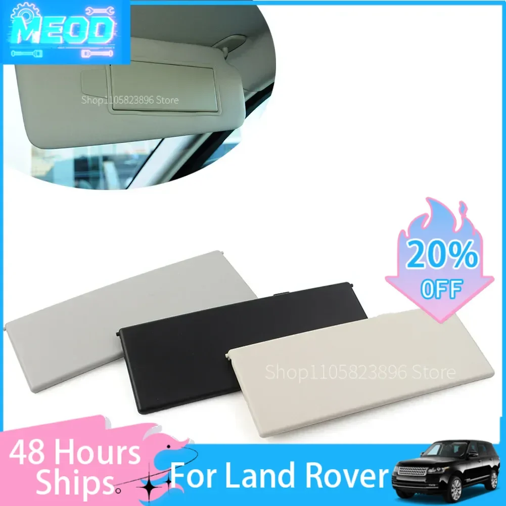 MEOD Car Sunvisor Vanity Mirror Cover LR063682 For Land Rover Range Rover Sport Evoque Discovery 4 Gray/Creamy White/Black