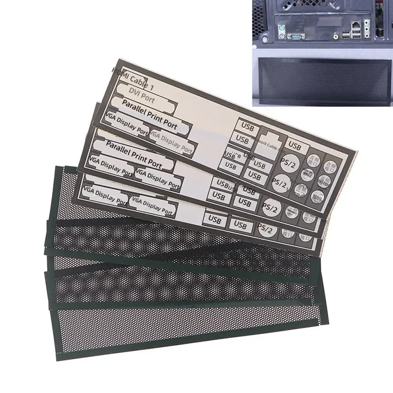 Universal PC Chassis I/O Shield Rear Baffle for Desktop Computer Mainboard DIY Replacement Accessory
