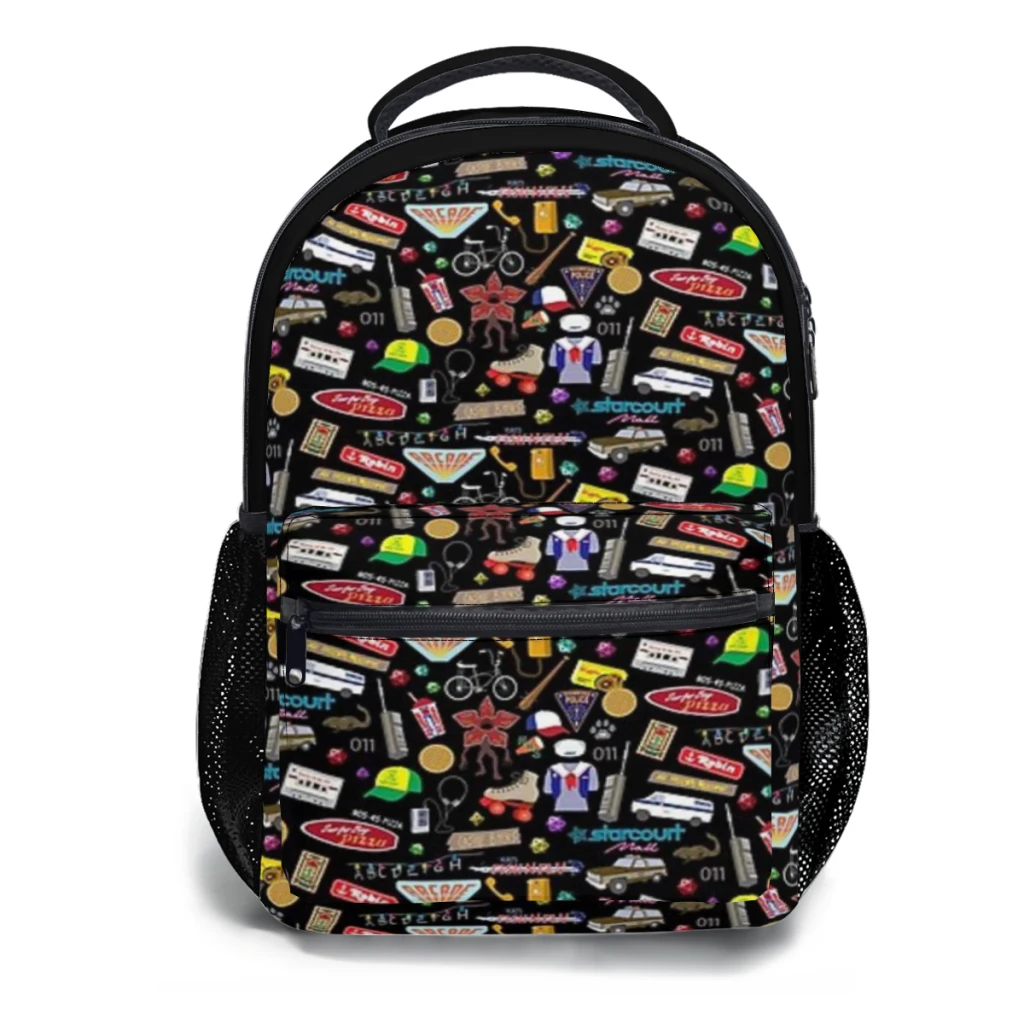 Stranger ThiIngs pattern-1725891349.6796334 Versatile Backpack Large Capacity Waterproof Backpack Washable Computer Bag Unisex